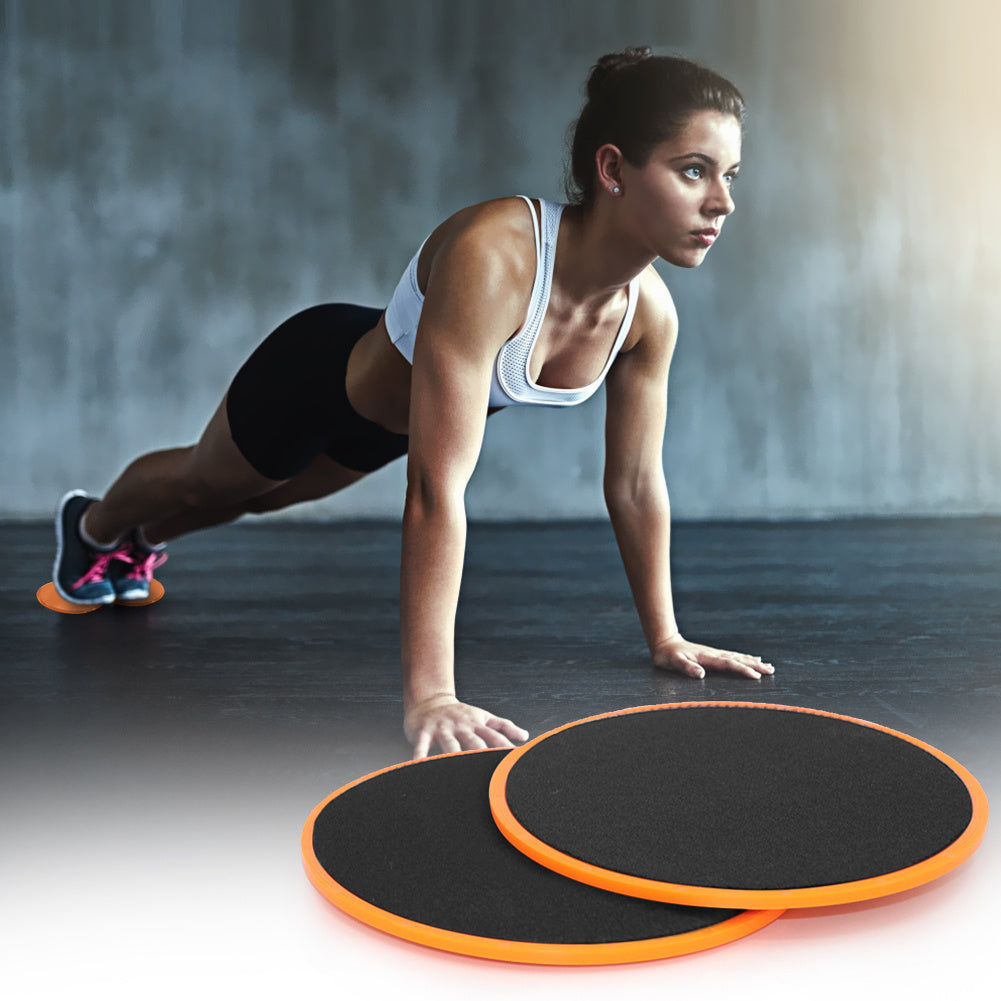 1 Pair Abdominal Core Training Exercise Equipment Fitness Glide Plate Sports Sliding Disc Body Exercises Training Slide Pad