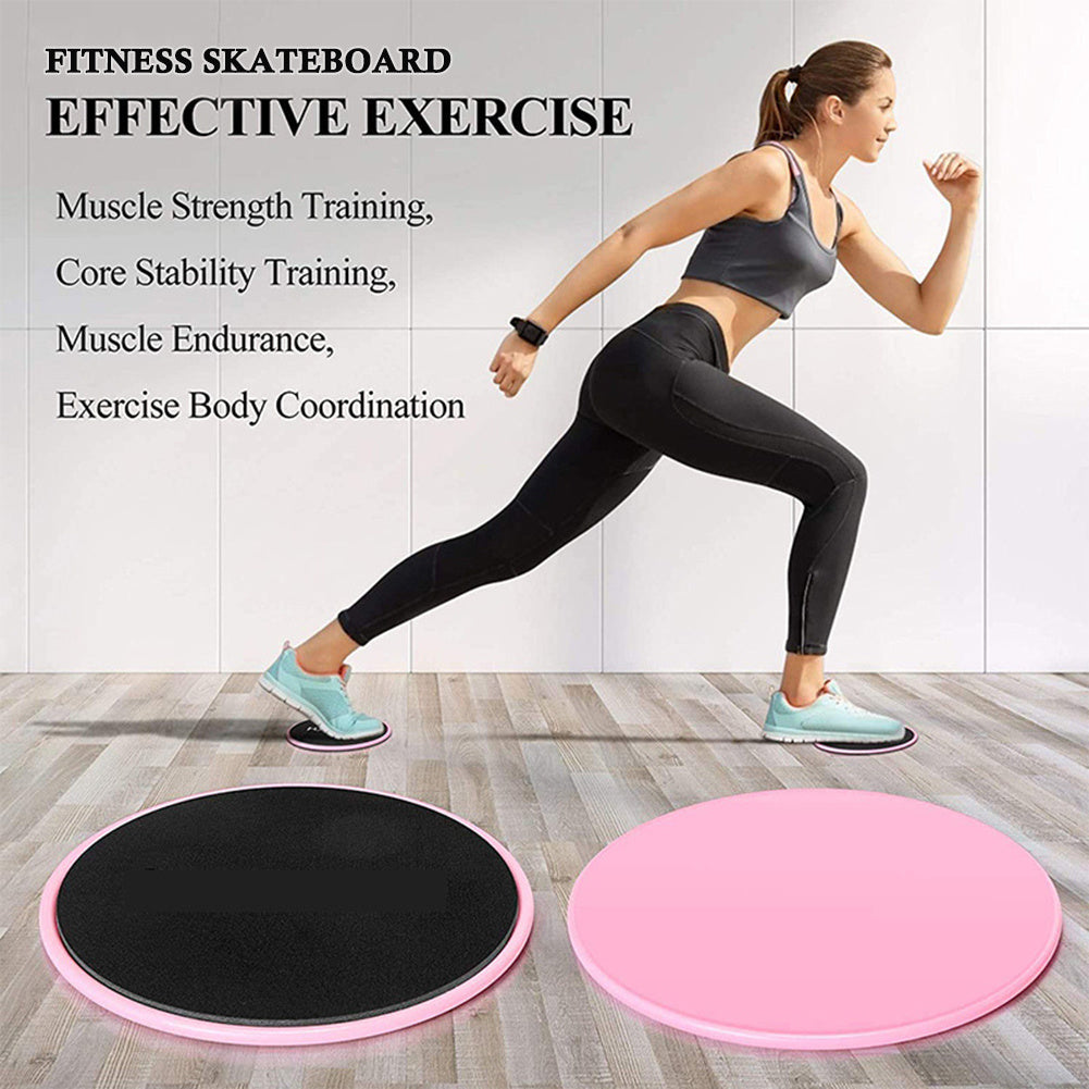 1 Pair Abdominal Core Training Exercise Equipment Fitness Glide Plate Sports Sliding Disc Body Exercises Training Slide Pad